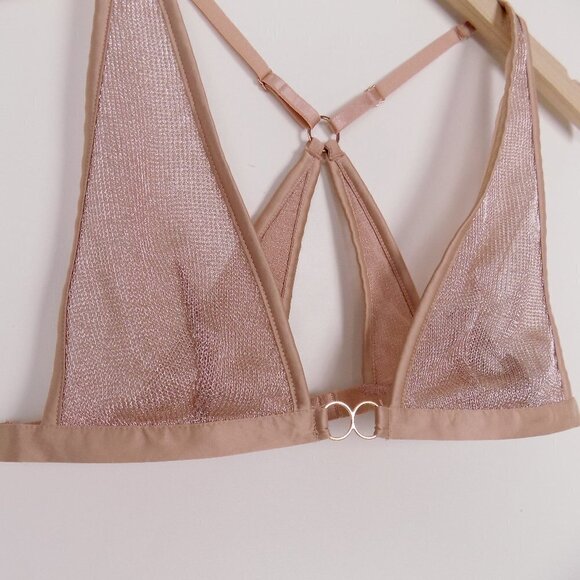 nwt VS metallic knit plunge bralette bra - Picture 6 of 9